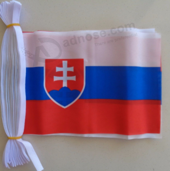 bandera del empavesado de cadena de poliéster de eslovaquia de alta calidad