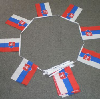 축하에 대 한 슬로바키아 국가 깃발 천 플래그 배너
