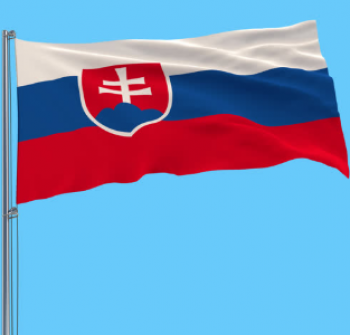 materiale poliestere bandiera nazionale slovacca nazionale del paese