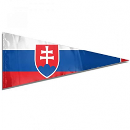 dekorative Polyester-Slowakei-Dreieckflaggen-Flaggenfahnen