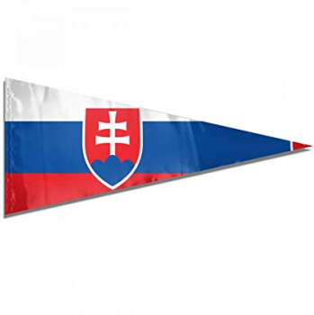 poliéster decorativo eslovaquia triángulo bandera del empavesado banderas