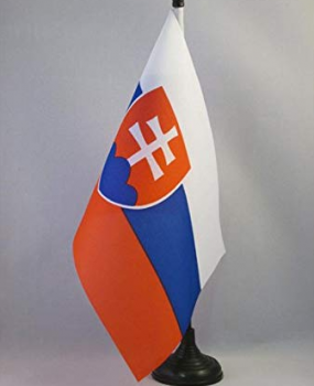Tableau national personnalisé drapeau de la Slovaquie drapeaux de bureau de pays