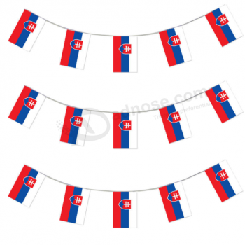 Mini Polyester Décoratif Slovaquie Bunting Bannière Drapeau