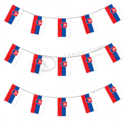 decoratieve mini polyester bunting banner vlag van Slowakije