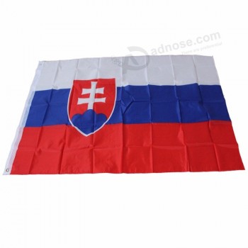 hecho en china impresión de la bandera eslovaca poliéster bandera de eslovaquia