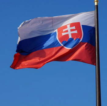 tela de poliéster bandera nacional del país de eslovaquia