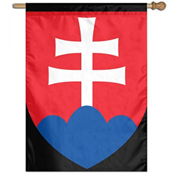 Bandera decorativa al aire libre del país de Eslovaquia patio bandera personalizada