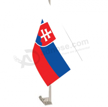 Bandera de ventana de coche nacional de poliéster eslovaquia al aire libre