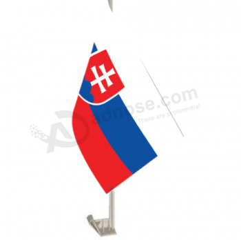 Outdoor polyester Slovakia national car window flag