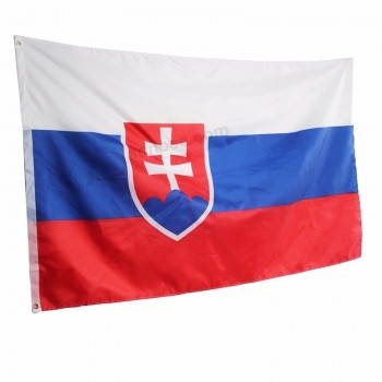 Vente en gros 100 % Polyester Slovaquie Drapeau national slovaque