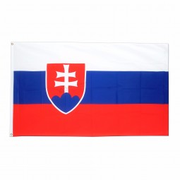 폴리 에스터 직물 소재 국가 슬로바키아 국기