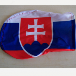 Venda quente poliéster eslováquia carro espelho lateral bandeira