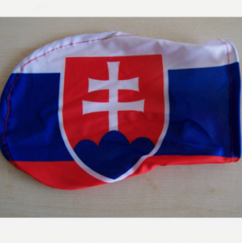 Vente chaude polyester Slovaquie voiture rétroviseur latéral drapeau