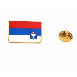 OEM設計高品質ダイカストスロベニア国旗アクセサリー金属エナメルピン