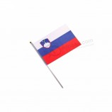 goedkope bedrukte aangepaste hand zwaaien vlag van Slovenië