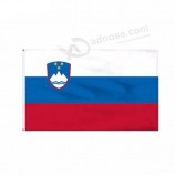 venda por atacado 100% poliéster 3x5ft estoque bandeira eslovena da eslovénia