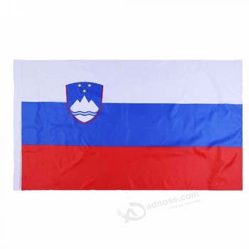 금관 악기 밧줄 고리 폴리 에스테 국기를 가진 고품질 3x5 FT 슬로베니아 깃발