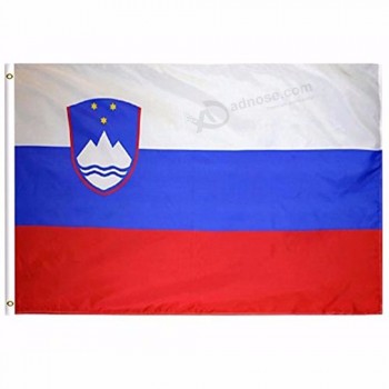 2019 slowenien flagge 3x5 ft 90x150 cm banner 100d polyester benutzerdefinierte flagge metallöse