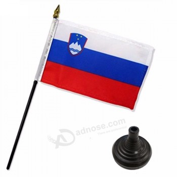 Comercio al por mayor de calidad asegurada bandera de mesa de eslovenia