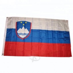 100% poliéster impresso bandeiras do país de 3 * 5ft eslovénia