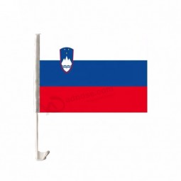 Meistverkaufte doppelseitiger druck slowenien autofenster hooder flagge