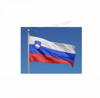 Drapeaux nationaux de la Slovénie en polyester imprimé