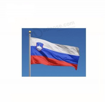 Stock printed polyester slovenia national flags