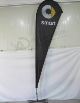 Advertising Smart tear drop flag Benz Smart beach flags