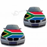 スパンデックス生地カバー南アフリカ車のボンネットフラグ