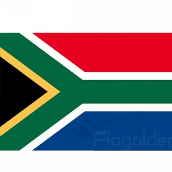 南アフリカの国新しいデザイン卸売ポリエステルフラグ