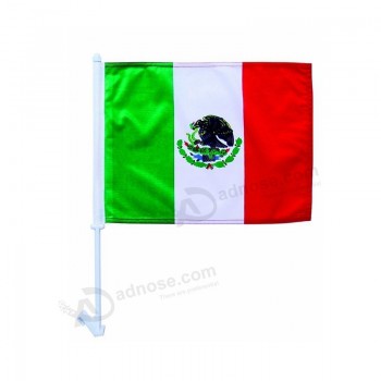 venta al por mayor personalizada barata cf007 poliéster Car window flag