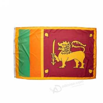 Оптовая продажа полиэфирной сублимационной печати Шри-Ланка страна 90x150 см баннер