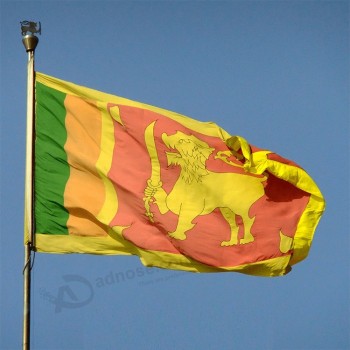 bandera superventas de poliéster de alta calidad de Sri Lanka