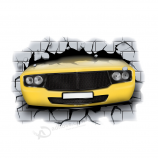 Cadeau de vente au détail 3D voiture logo imperméable autocollant personnalisé