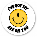 Vente chaude voiture monogramme décalcomanie emoji smiley visage cercle autocollant