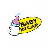 Popular custom baby in car sticker baby on board car signs sticker