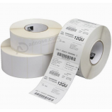 wit papier gepersonaliseerde hittegevoelige barcodestickers