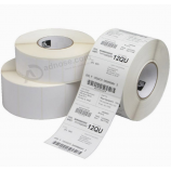 weißes Papier personalisierte wärmeempfindliche Barcode-Aufkleber Rolle