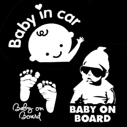 Populaire en gros personnalisé bébé à bord de la voiture autocollant