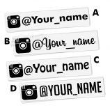 custom logo auto bumper sticker waterdichte vinyl bumper stickers