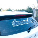bedrukte auto deur gestanst decoratieve koele autoruit vinyl stickers