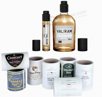 bonne vente auto-adhésif parfum étiquette et impression d’autocollant