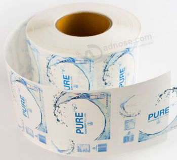 Buena venta de papel adhesivo rodante etiqueta de embalaje puro-fácil