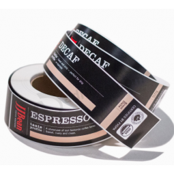 prix de gros adhésif en plastique logo de marque impression d’autocollant