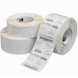custom individual white coated laminated paper sticker