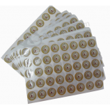 Eco-vriendelijke glanzend papier kleine grappige mooie game gezicht sticker