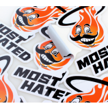 coloful gepersonaliseerde bedrukte stickers op maat gestanst