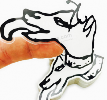 Waterproof adhesive transparent die cut roll clear vinyl stickers