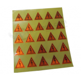 op maat gemaakte ronde en vierkante glanzende PET goudfolie sticker