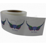 glanzende waterdichte transparante transparante PVC vinyl sticker aanpassen rol